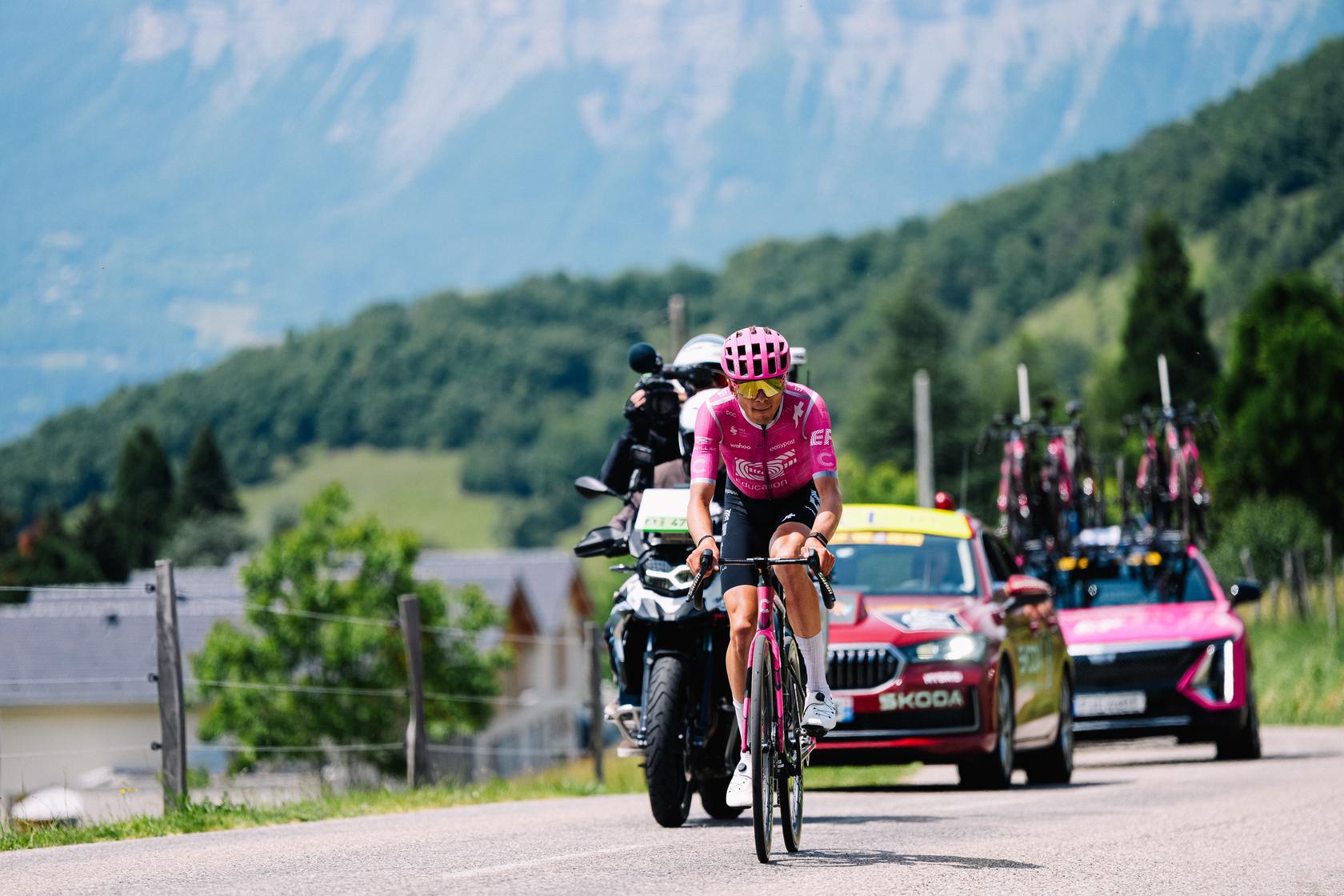 Alex Baudin, da EF Education, venceu a primeira etapa do Tour Auvergne - Rhône-Alpes
